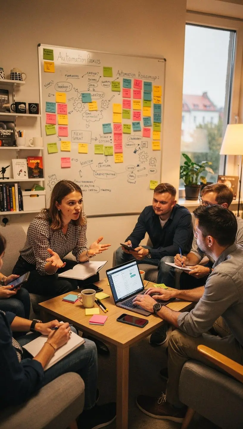 Demonstruojama n8n platformos funkcionalumas